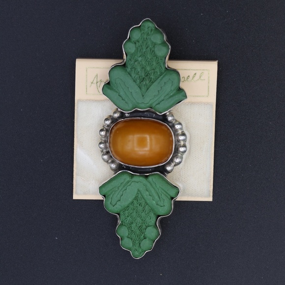 Vintage Amy Kahn Russell Pin/Pendant AKR silver - Picture 1 of 2